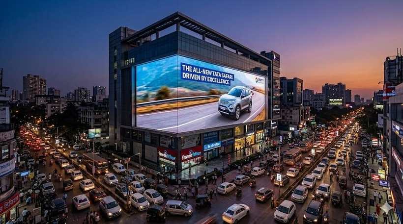 Display AV outdoor LED video wall digital signage India