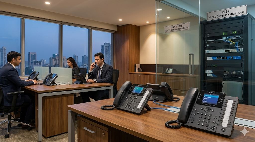 PABX IPABX intercom IP phone system India corporate office