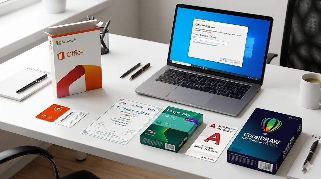 Software licensing Microsoft Office Kaspersky Autodesk CorelDRAW