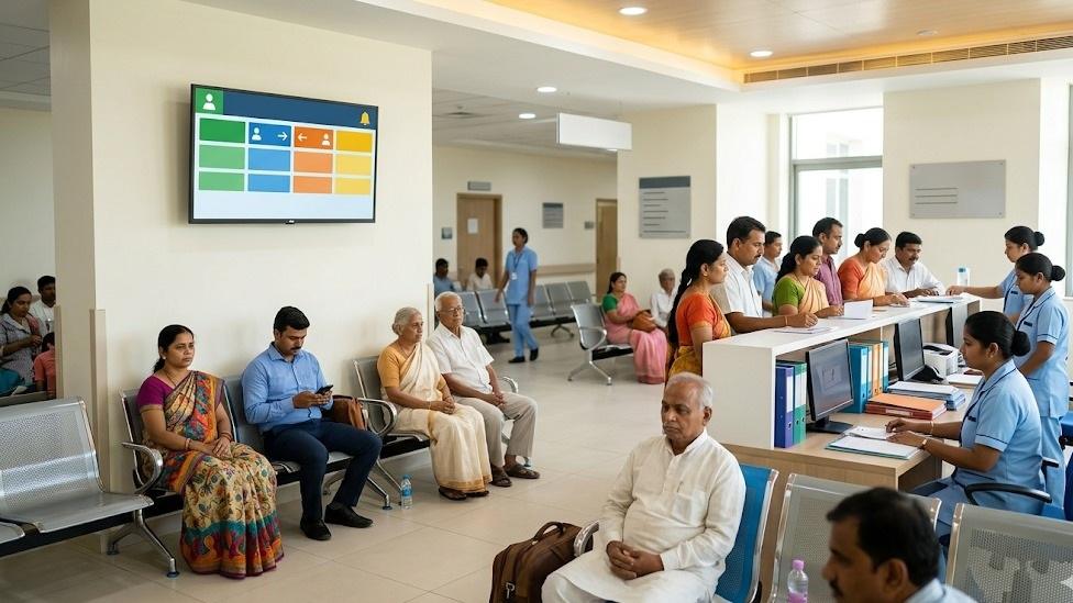 Queue Management & Digital Signage for hospital & healthcare — ITSPL